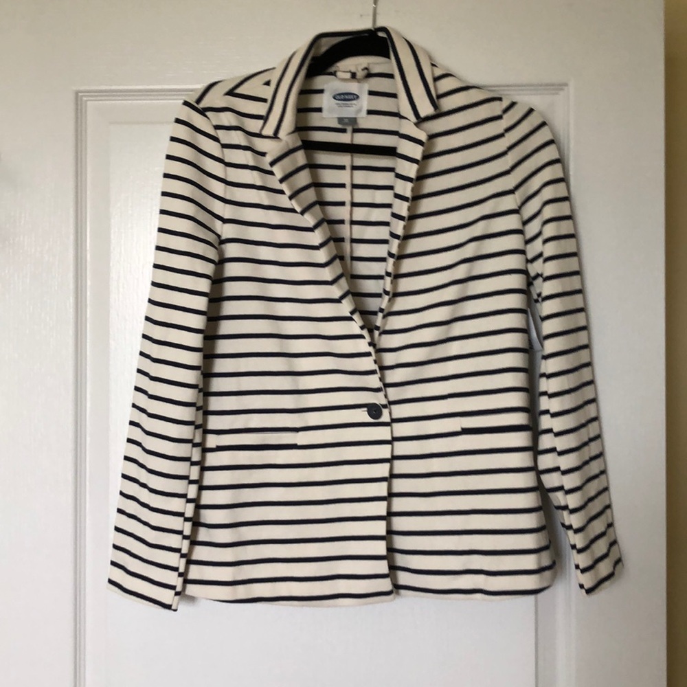 Old navy blazer navy & white NWT xs